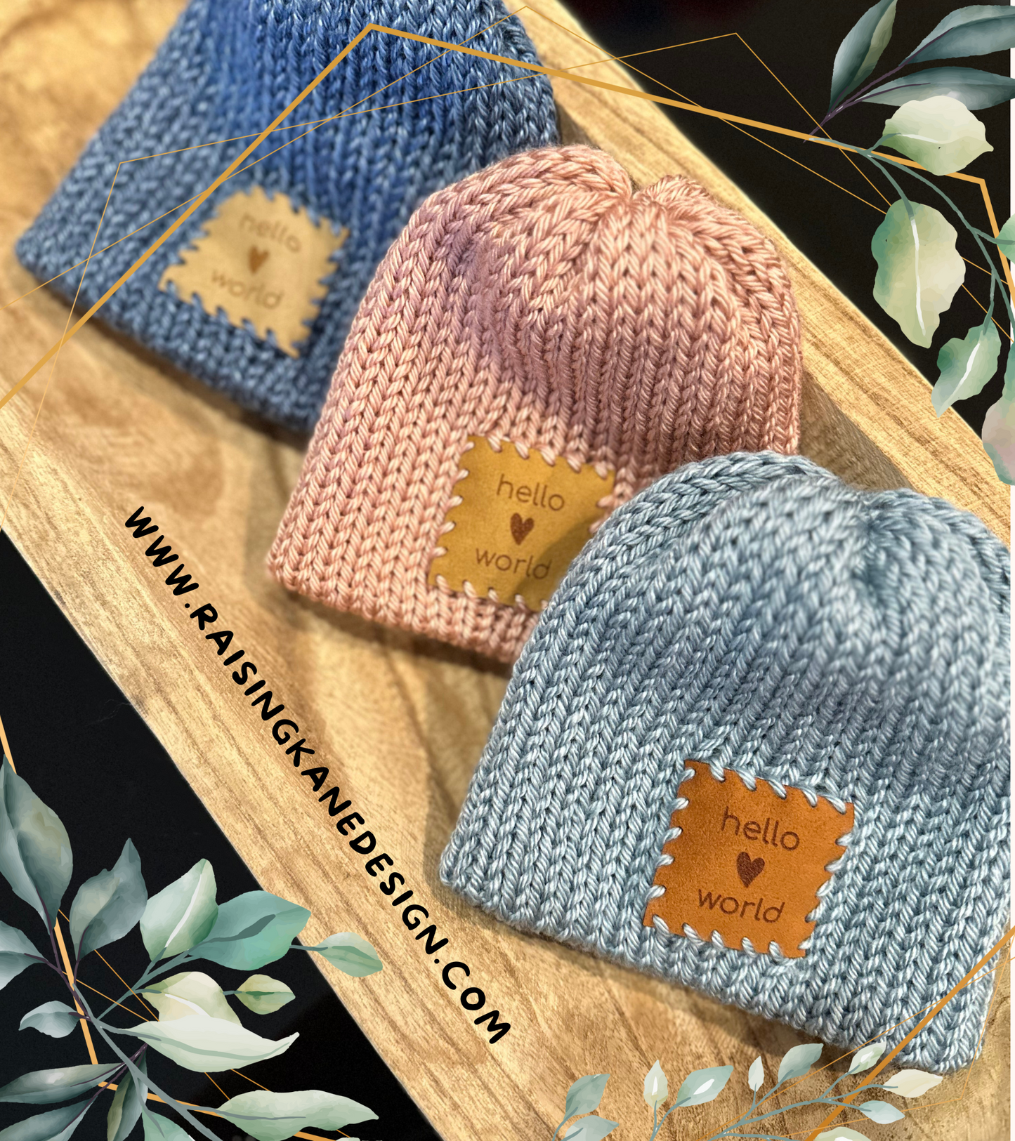 Hello World Newborn Hat