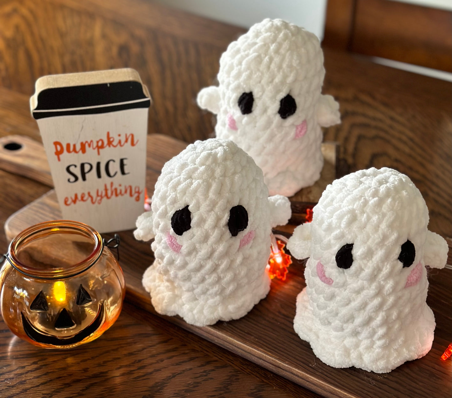 Will You BOO Mine? Handmade Ghost Plush – Spooky Cute Valentine’s Day Gift – Mini Stuffed Ghost Stuffy – Hey Boo Plushie