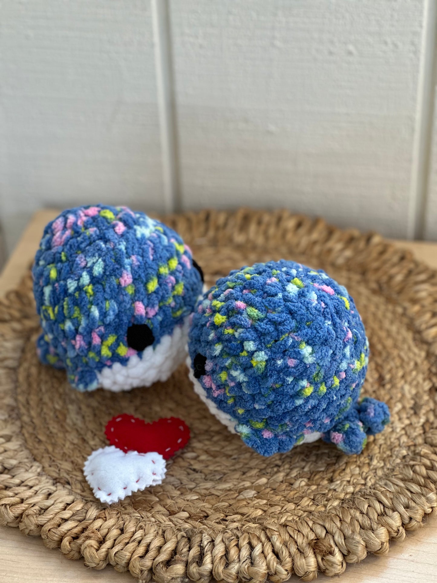 Crochet Plush Whale – Handmade Stuffed Animal