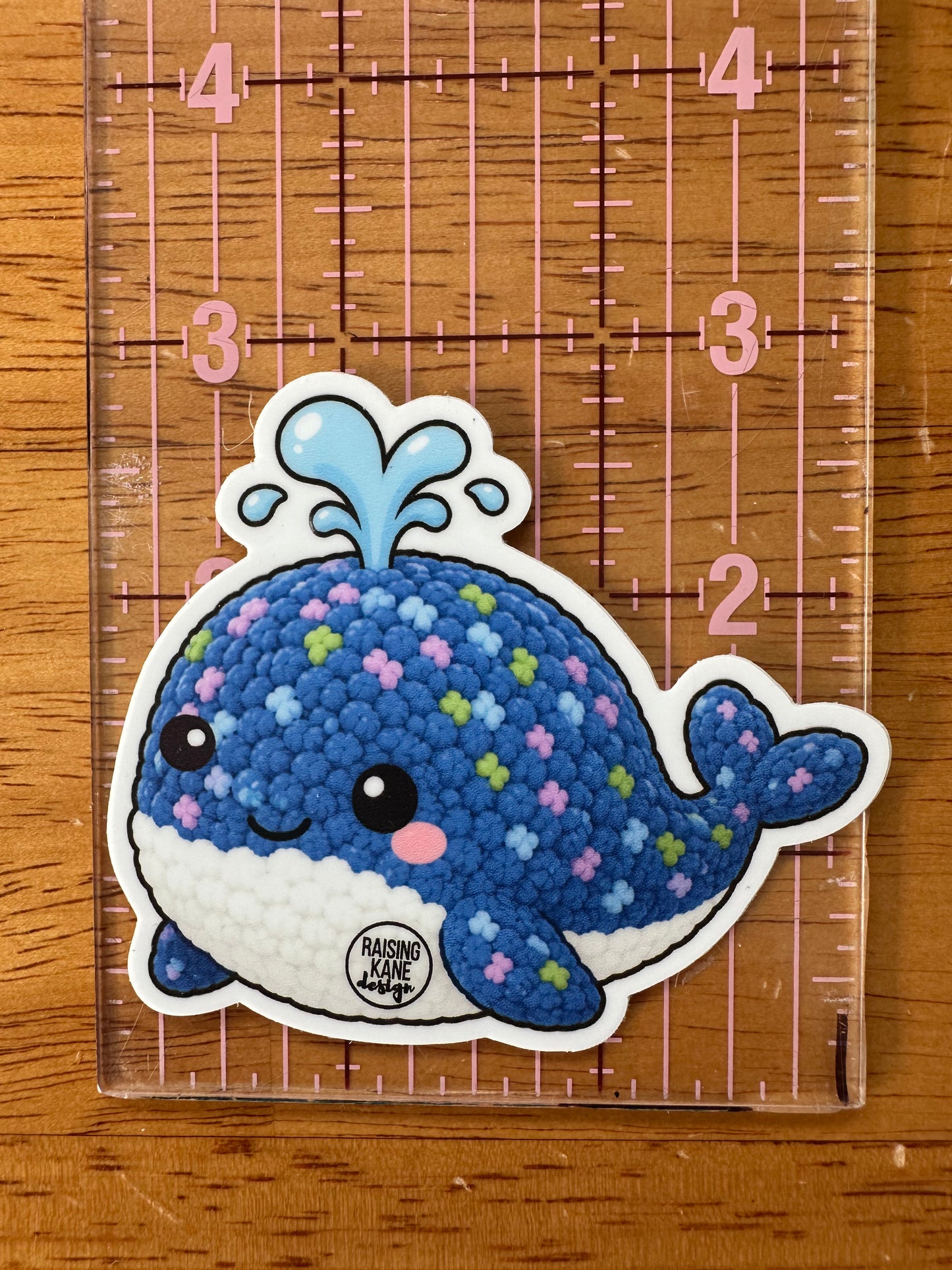 Crochet Plush Sticker Collection – Frog & Whale & Duck Vinyl Stickers