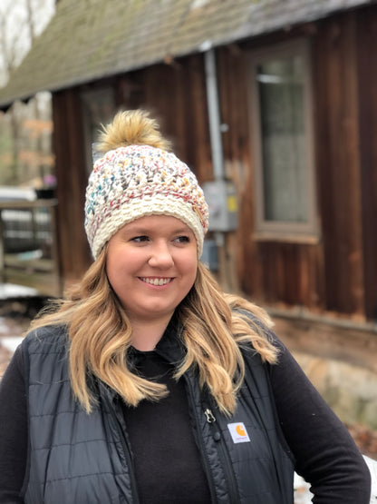 Hudson Wool Blend Pebbles Beanie