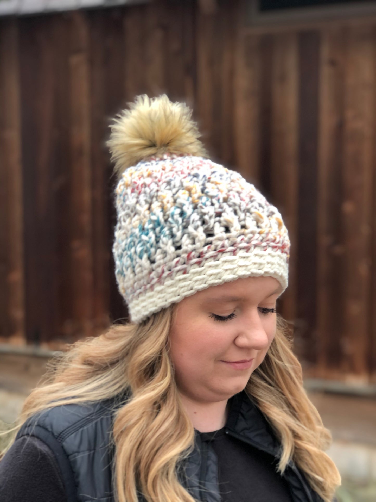 Hudson Wool Blend Pebbles Beanie