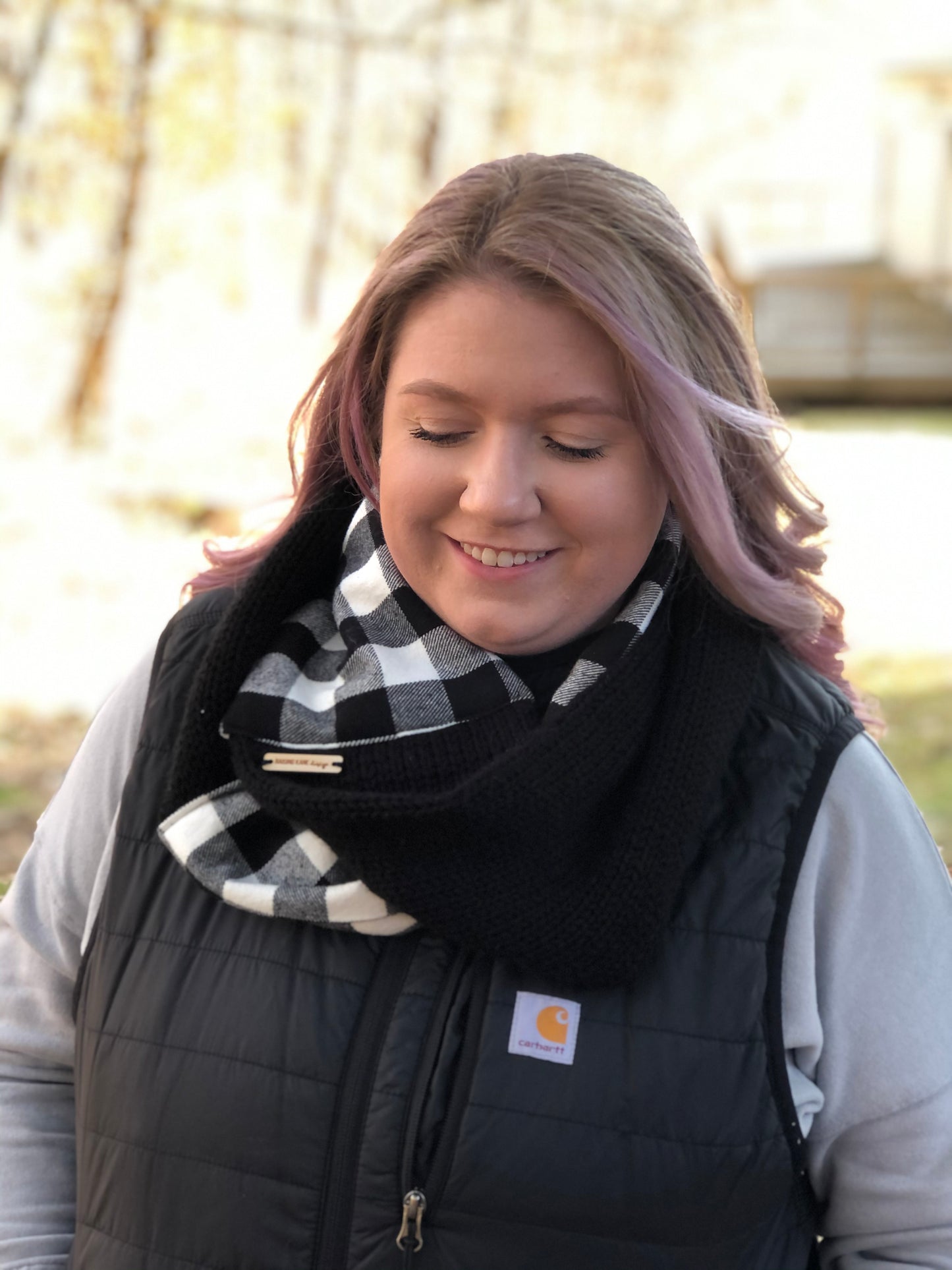 Knit & Flannel Infinity scarf