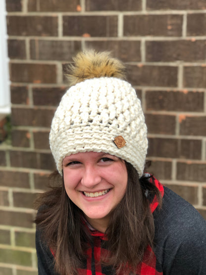 Fisherman Wool Blend Pebbles Beanie