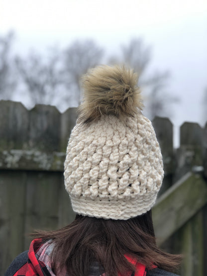 Fisherman Wool Blend Pebbles Beanie