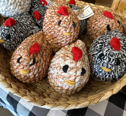 Crochet Chicken Plush – Handmade Amigurumi Stuffed Chicken