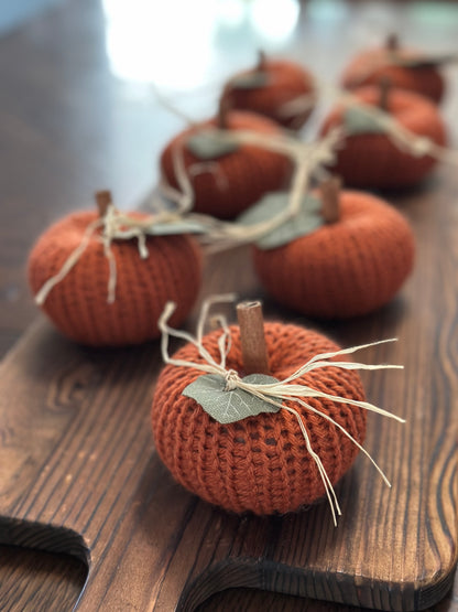 orange pumpkin decor