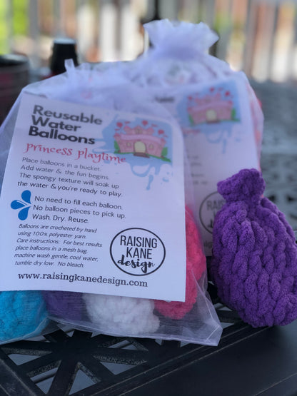 Reusable Crochet Water Balloons - Princess Playtime