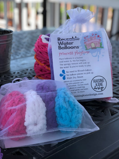 Reusable Crochet Water Balloons - Princess Playtime