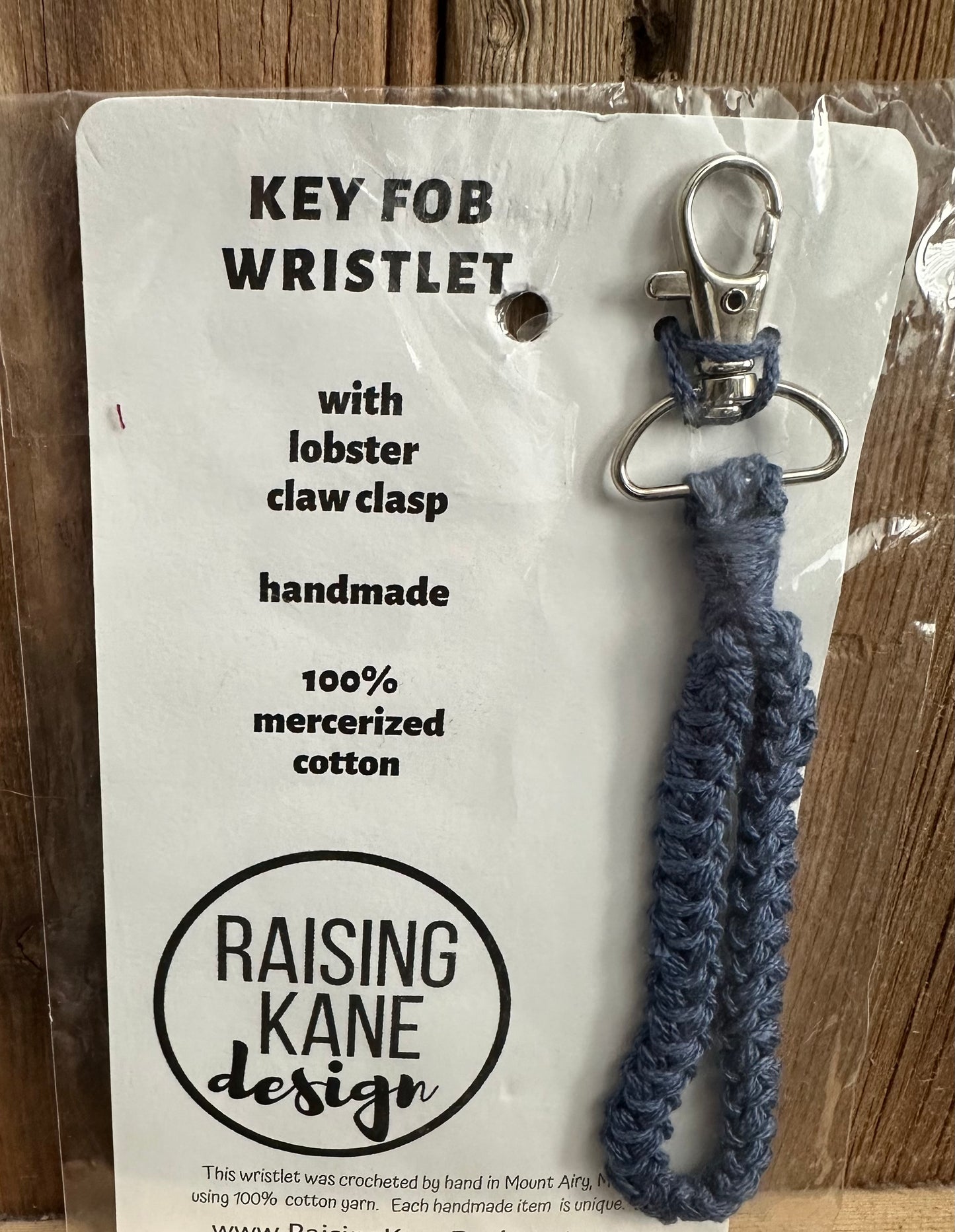 Cotton Wristlet Key Fob