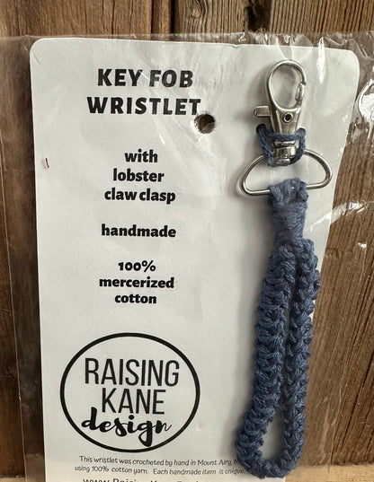 Cotton Wristlet Key Fob