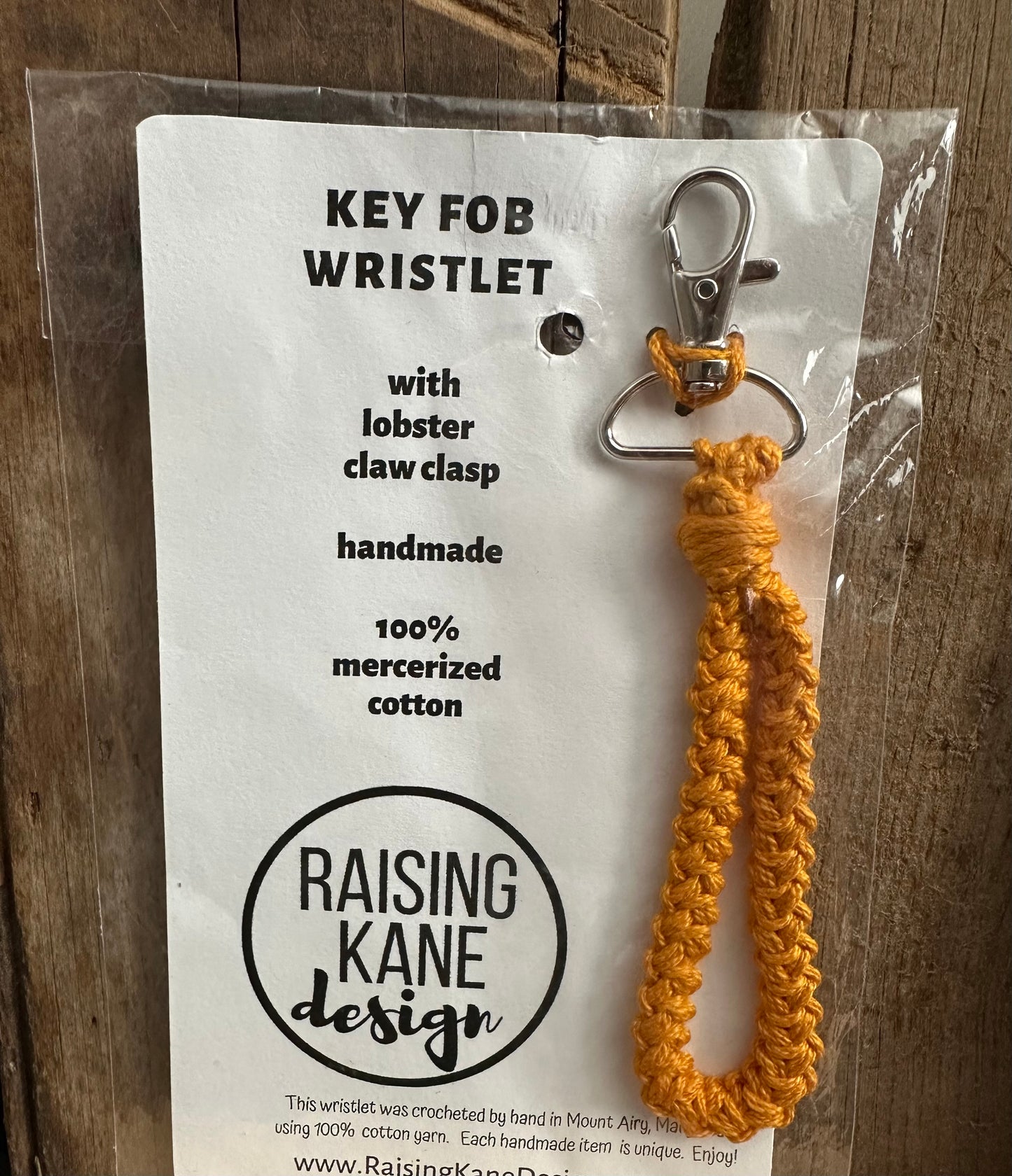 Cotton Wristlet Key Fob