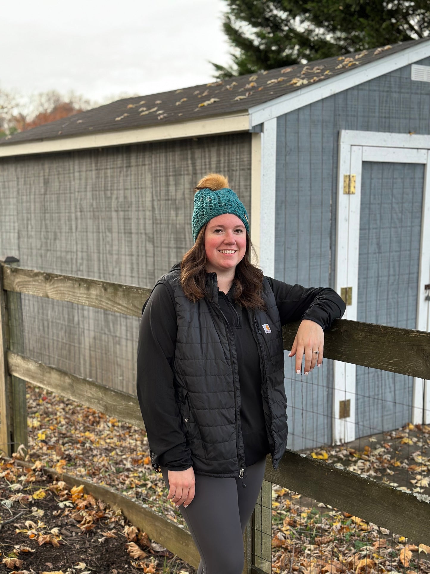 Bay Beanie with removable pom