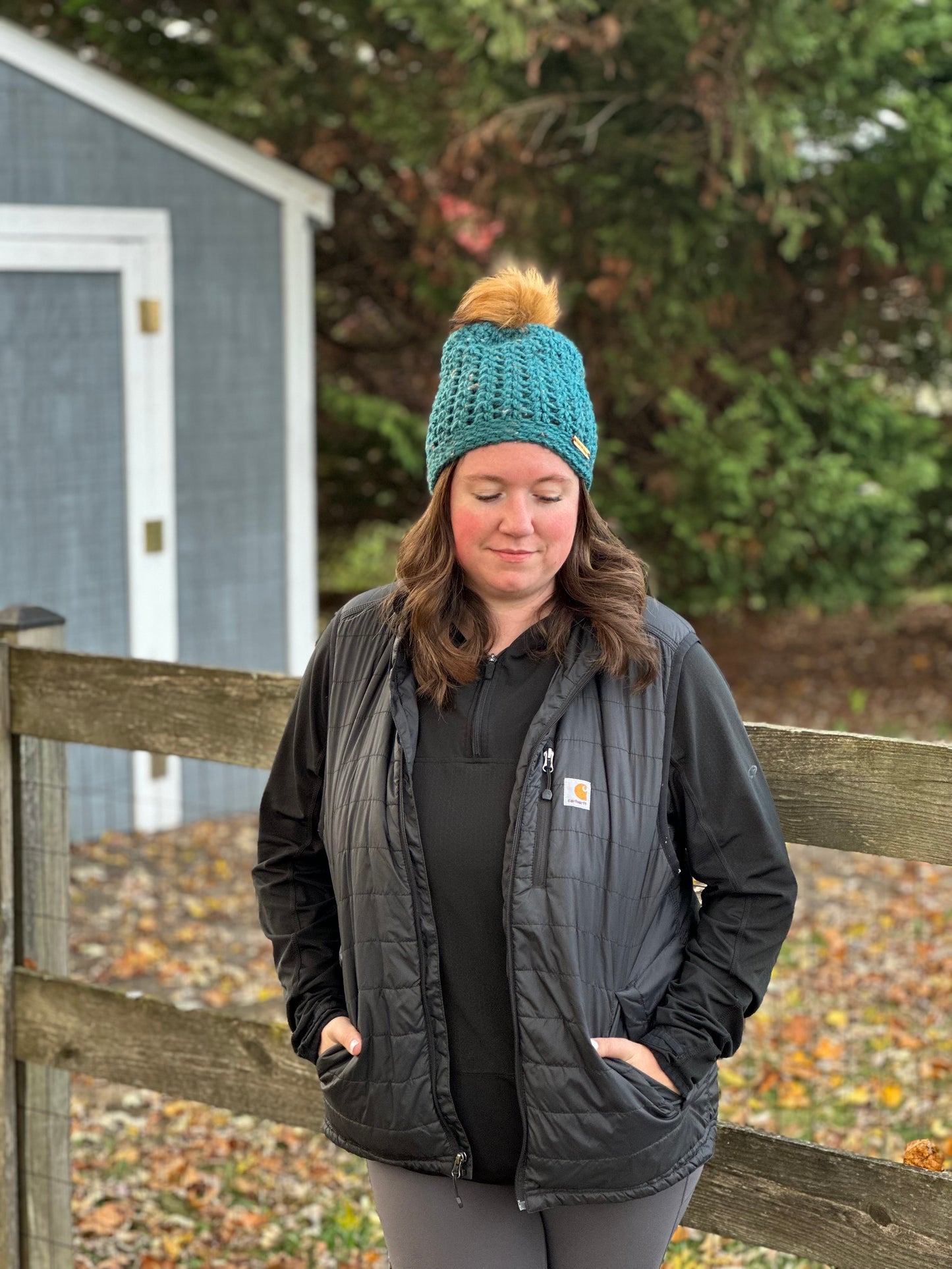 Bay Beanie with removable pom