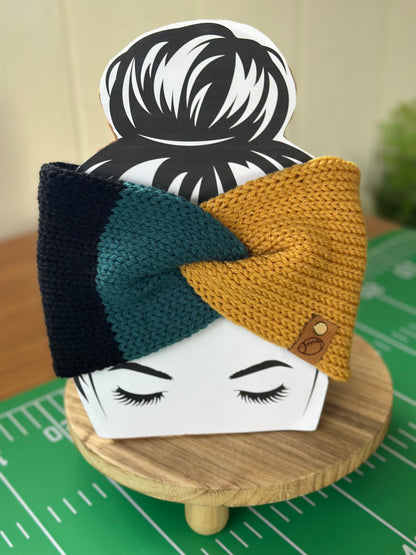 Handmade Knit Ear Wrap with Faux Twist (Copy) (Copy)