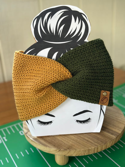 Handmade Knit Ear Wrap with Faux Twist (Copy) (Copy)