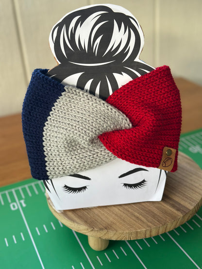 Handmade Knit Ear Wrap with Faux Twist (Copy) (Copy)