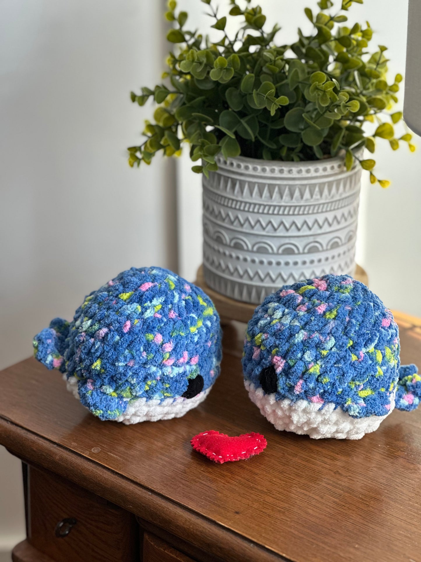 Crochet Plush Whale – Handmade Stuffed Animal