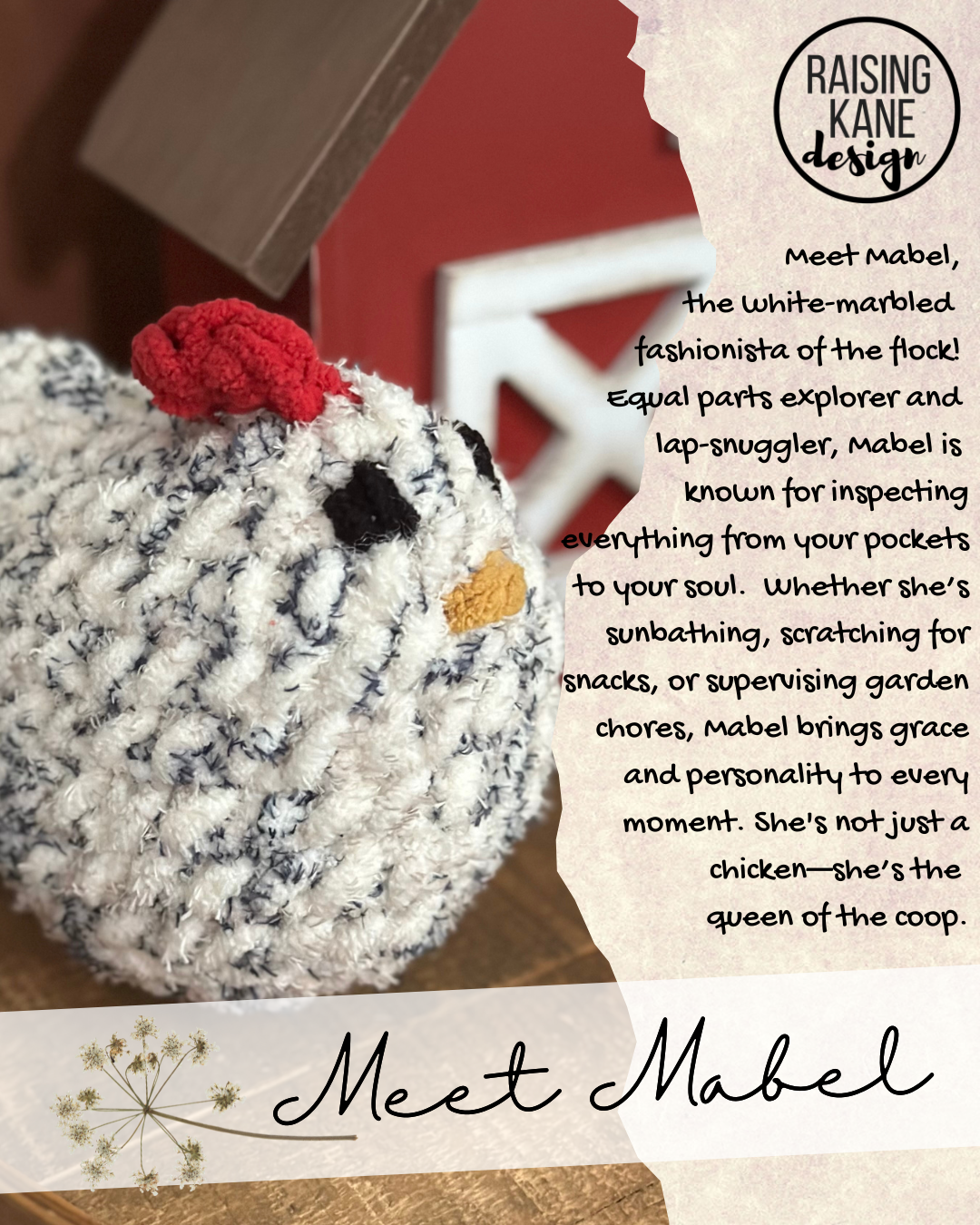 Crocheted Chicken